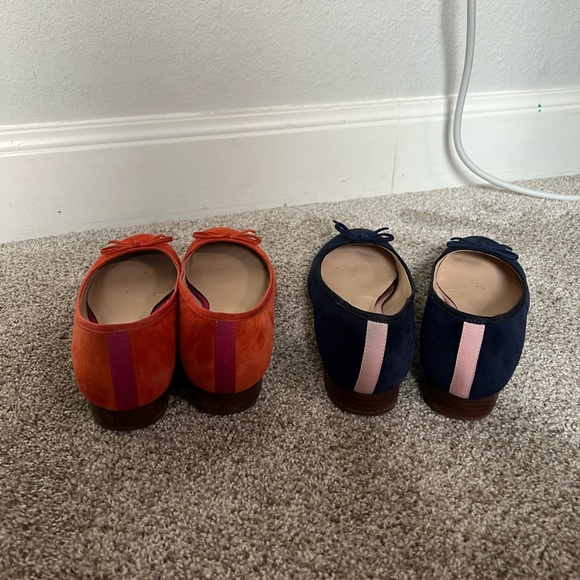 GUC 1901 by Nordstrom Bryan Flats Orange & Navy Blue Size 8 - Picture 4 of 8